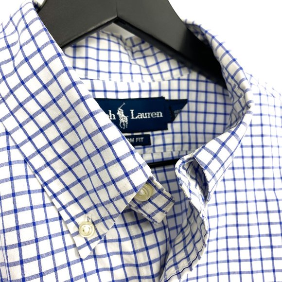 VTG RALPH LAUREN Graph Check Custom Fit Shirt - Picture 10 of 16